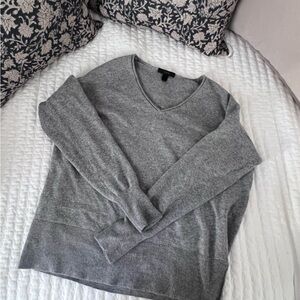 J. Crew Cotton & Wool Gray Sweater
